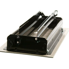 Load image into Gallery viewer, Contemporary Brass Wall Register 4" x 8" - Antique Brass (5-7/8" x 9-5/8" OV)