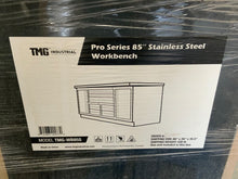 Load image into Gallery viewer, TMG Industrial Pro Series 85? Stainless Steel Adjustable Workbench (TMG-WB85S)