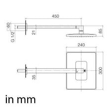 Load image into Gallery viewer, Dornbracht 28765980-490010 Symetrics Rain Shower Wall Mounted In Cyprum