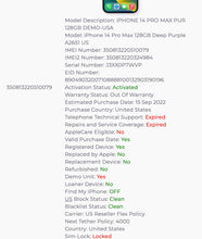 Load image into Gallery viewer, Apple iPhone 14 Pro Max - 128 GB - Deep Purple (US Reseller Flex Policy)