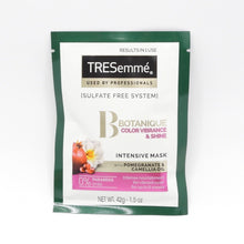 Load image into Gallery viewer, TRESemme Mask Botanique Color Vibrance & Shine Pomegranate & Camellia Oil (x20)
