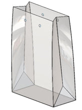 Load image into Gallery viewer, eco friendly perforated poly garment bags - .001 mil. - 18" x 15" x 27" 475/roll