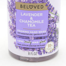 Load image into Gallery viewer, Beloved Love Beauty and Planet Foaming Hand Wash (Lavender & Chamomile Tea) 8 oz