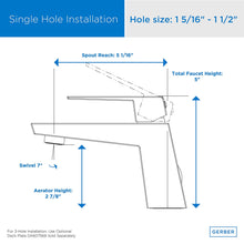 Load image into Gallery viewer, Danze by Gerber Mid-Town Single Handle Lavatory Faucet D222562 (Chrome)