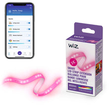 Load image into Gallery viewer, WiZ 3FT RGB Wi-Fi LED Smart Color Changing Light Strip Extension - Connects to Y