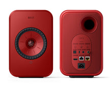 Load image into Gallery viewer, KEF LSX II Wireless HiFi Speaker System (Lava Red) w/ Stands