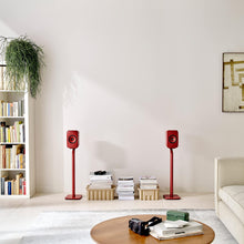 Load image into Gallery viewer, KEF LSX II Wireless HiFi Speaker System (Lava Red) w/ Stands
