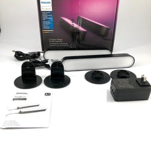 Load image into Gallery viewer, Philips Hue Play White & Color Ambiance LED Light - Base Kit - Black (2-Pack)