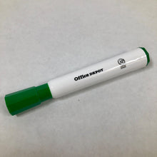 Load image into Gallery viewer, Office Depot Low-Odor Dry-Erase Markers Chisel Tip Green 12 Count