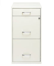 Load image into Gallery viewer, Hirsh - Metal 3-Drawer Organizer File Cabinet with Pencil Drawer - (Pearl White)