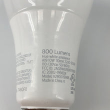 Load image into Gallery viewer, Lot of 3 Philips Hue White A19 LED Models: 9290011998B, 9290018215 - NO APP LINK