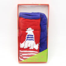 Load image into Gallery viewer, HUE Footsie Socks Gift Box Set U20277-79787 (Red Hot) 2-pack