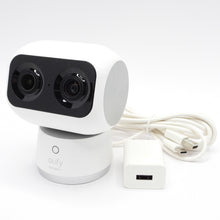 Load image into Gallery viewer, Eufy S350 4K Indoor PTZ Security Camera with Dual Lens 360° T8416 (8×Zoom) White