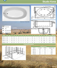 Load image into Gallery viewer, Hydro Systems KONA 6036 GC TUB ONLY-BISCUIT-RIGHT HAND - KON603615GTO