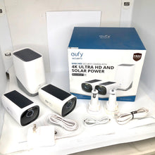 Load image into Gallery viewer, EufyCam 3, 2-Outdoor Wireless 4K Solar Powered Security Cameras w/ HomeBase 3