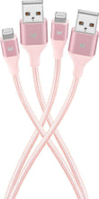 Load image into Gallery viewer, Modal 4' Lightnin to USB Charge/Sync Cable - Pink/Peach (Pack of 5)