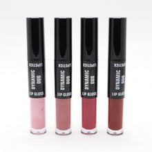 Load image into Gallery viewer, Macy's Color Riot Dynamic Duo Lip Kit (Lip Gloss / Lipstick) 4 Piece