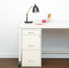 Load image into Gallery viewer, Hirsh - Metal 3-Drawer Organizer File Cabinet with Pencil Drawer - (Pearl White)