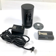 Load image into Gallery viewer, Ring Stick Up Cam Plug-In Black Outdoor Battery Security Camera