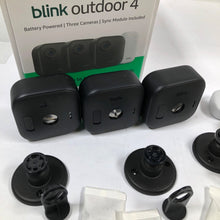 Load image into Gallery viewer, Blink Outdoor 4 Wireless Security Camera - Sync Module Core Included (3 Cameras)
