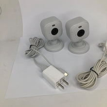 Load image into Gallery viewer, LOT OF 2 Blink Mini 2 1080p Security HD Cameras White w/ Power Adapters