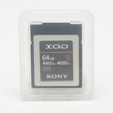 Load image into Gallery viewer, Sony Memory Card XQD G Series 64GB 440mb/s Read 400mb/s Write (QD-G64FJ)