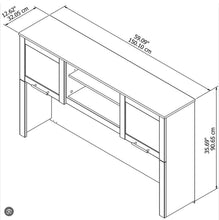 Load image into Gallery viewer, Bush WC81530K Somerset 60-Inch W L-Shaped Desk with Storage and Hutch, StormGray