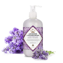 Load image into Gallery viewer, Nubian Heritage Liquid Hand Soap Relaxing & Nourishing (Lavender & Wildflowers)