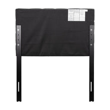 Load image into Gallery viewer, CorLiving Valencia Gray Fabric Upholstered Headboard - Single/Twin