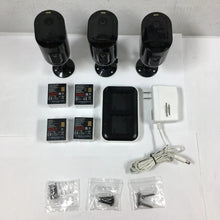 Load image into Gallery viewer, Arlo Pro 5S 2K Security Camera VMC4060P Black (SET of 3 Cameras) with Screws
