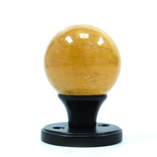 Load image into Gallery viewer, Myterra Calcite Gemstone DUMMY Door Knob, Oil Rubbed Bronze 2 3/8 Inch Diameter