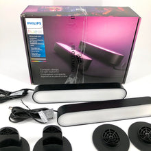 Load image into Gallery viewer, Philips Hue Play White & Color Ambiance LED Light - Base Kit - Black (2-Pack)