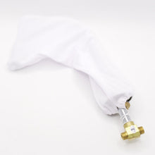 Load image into Gallery viewer, Signature Hardware Melanie Widespread Faucet with Metal Cross Handles and Drain