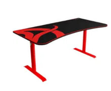 Load image into Gallery viewer, Arozzi - Arena Ultrawide Curved Gaming Desk - Red with Black top "READ"