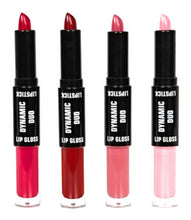 Load image into Gallery viewer, Macy's Color Riot Dynamic Duo Lip Kit (Lip Gloss / Lipstick) 4 Piece