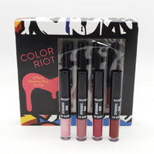 Load image into Gallery viewer, Macy's Color Riot Dynamic Duo Lip Kit (Lip Gloss / Lipstick) 4 Piece