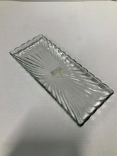 Load image into Gallery viewer, Martha Stewart Collection Glass Rectangle Platter Clear 14 x 6 INCH