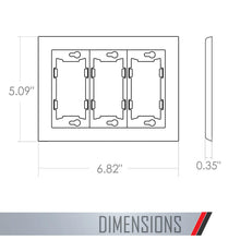 Load image into Gallery viewer, TayMac A3000W Allure Nonmetallic Wallplate Frame with Gang, White