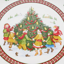 Load image into Gallery viewer, Villeroy & Boch Toy's Fantasy Serving Platter 15" Christmas Tree & Carolers Tray