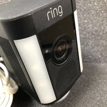 Load image into Gallery viewer, Ring 5L5C4T Spotlight Security Camera Plugged-In HD Wired - Black