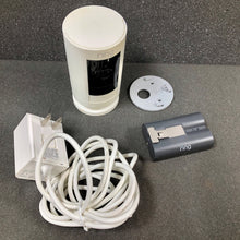 Load image into Gallery viewer, Ring Stick Up Cam Plug-In White Outdoor Battery Security Camera