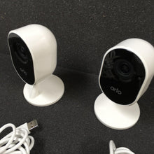 Load image into Gallery viewer, Arlo Essential VMC2040 Indoor Security Camera - White (2 PACK)