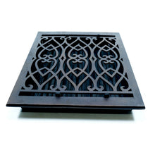 Load image into Gallery viewer, Brass Victorian Bronze style Floor Register 12" x 14" (14-1/8"x15-1/2" Overall)