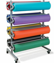 Load image into Gallery viewer, Pacon PAC67780 Art Paper Roll Dispenser- Holds 8- 36 in. W x 9 in. Dia- GY