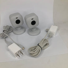 Load image into Gallery viewer, LOT OF 2 Blink Mini 2 1080p Security HD Cameras White w/ Power Adapters