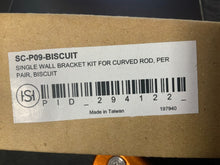 Load image into Gallery viewer, Signature Hardware Single Wall Bracket Pair Kit for Curved Rod (SC-P09-BISCUIT)