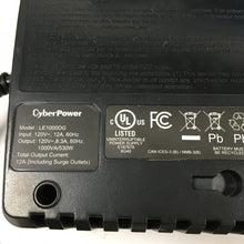 Load image into Gallery viewer, CyberPower LE1000DG 1000VA UPS Battery Backup Surge Protector (READ!)