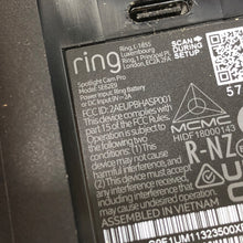 Load image into Gallery viewer, Ring Spotlight Cam Pro Advanced Outdoor Wireless Battery 1080p - Black