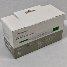 Load image into Gallery viewer, Office Depot Low-Odor Dry-Erase Markers Chisel Tip Green 12 Count