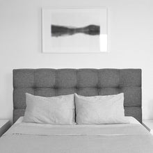 Load image into Gallery viewer, CorLiving Valencia Gray Fabric Upholstered Headboard - Single/Twin